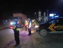 Pelihara Wilyah Hukum, Polsek Bandar Sei Kijang Rutin Patroli Blue Light