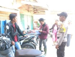 Pendisiplinan Warga, Polsek Langgam Gelar Operasi Yustisi
