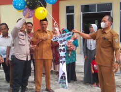 Di Desa Bagan Limau dan Desa Kampung Baru, Polsek Ukui Pantau Kegiatan PIN Polio Anak