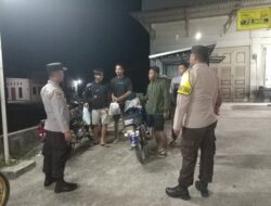 Malam Hari, Polsek Kerumutan Tingkatkan Patroli Cegah Premanisme
