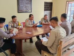 Polsek Kerumutan Laksanakan Binrohtal di Mapolsek