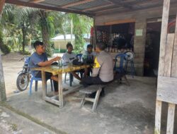 Kegiatan Rutin, Polsek Langgam Gelar Operasi Yustisi Prokes