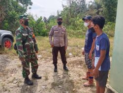 Cegah Karhutla, Polsek Kerumutan bersama TNI Gelar Patroli