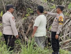 Antisipasi Karhutla di Wilayah Pangkalan Lesung, Kapolsek Kerahkan Anggota Patroli