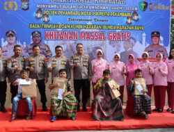 Polresta Pekanbaru Gandeng Balai Triwijaya dan Klinik Harapan Bunda Harapan Raya Gelar Khitanan Massal