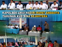 Sampaikan Pesan Kamtibmas, Kapolsek Ukui Hadiri Rapat Tahunan Koperasi Unit Desa Bina Sejahtera