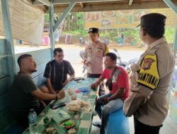 Bhabinkamtibmas Polsek Kerumutan Sampaikan Pesan Kamtibmas