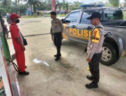 Antisipasi C3, Polsek Pangkalan Lesung Kembali Lakukan Kegiatan Rutin Patroli