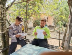 Antisipasi Karhutla, Bhabinkamtibmas Polsek Bunut Sosialisasi Larangan Membakar Lahan