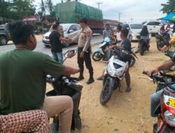 Polsek Pangkalan Lesung Patroli Pasar Ramadhan