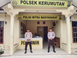 Pastikan Aman, Personel Polsek Kerumutan Siaga Untuk Amankan Mako