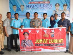 Polres Kuansing Gelar Jumat Curhat Untuk Menjalin Silaturrahmi Dengan Pengurus DPD. Partai Gelora Indonesia Kabupaten Kuansing