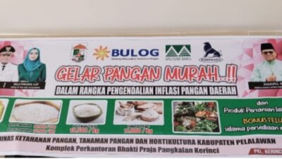 Upaya Penanganan Inflasi, DKPTH Pelalawan Adakan Pasar Murah, PT.Musim Mas Hadir Ditengah Masyarakat