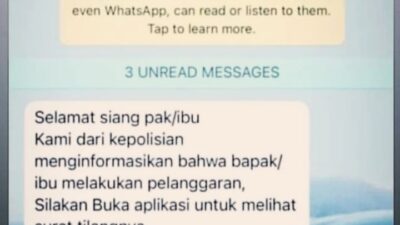 Hati Hati dan Waspada Marak Penipuan Modus Kirim Surat Tilang Format Aplikasi