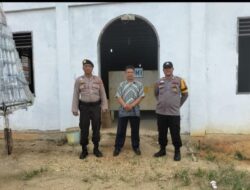 Sambangi Gereja, Polsek Pangkalan Lesung Berikan Rasa Nyaman Kepada Jamaat Ibadah Minggu