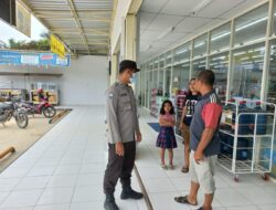 Kegiatan Rutin, Polsek Langgam Operasi Protokol Kesehatan di Desa Segati