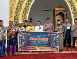 Berjalan Lancar, Subuh Harmoni Polsek Teluk Meranti di Masjid Al-Hafsah