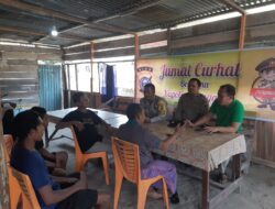 Polsek Langgam Kembali Laksanakan Program Jumat Curhat di Desa Segati