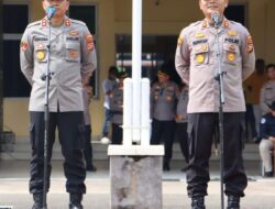 Upacara Farewell And Wellcome Parade Iringi Pisah Sambut Kapolres Kuansing