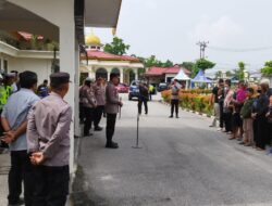 Pelepasan Rombongan Mudik Berkah Gratis bersama Polres Pelalawan