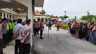 Pelepasan Rombongan Mudik Berkah Gratis bersama Polres Pelalawan