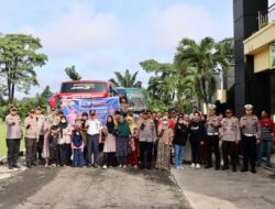 Polres Kuansing Sediakan 2 Armada Bus Untuk Program Balik Gratis