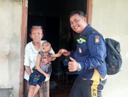 Sosok Bhabinkamtibmas Sayang Anak, Jenguk Anak Berkebutuhan Khusus