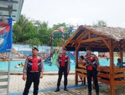 Samapta Polres Tulang Bawang Gelar Patroli dan Berikan Imbauan Kepada Pengunjung Tempat Wisata