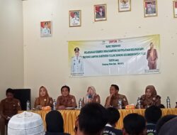 Rapat persiapan pelaksanaan rembug desa kampung dan pelatihan relawan sapa propinsi Lampung kabupaten tulang bawang