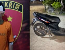 Alami Kecelakaan Usai Bawa Kabur Sepeda Motor, Seorang pria Diamankan Polisi