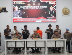 Polres Madina Gelar Press Release Penangkapan Tersangka Penyiraman Air Cuka