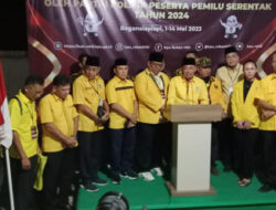Pendaftaran bacaleg Golkar Afrizal Sintong anjurkan Menjunjung Etika politik Santun