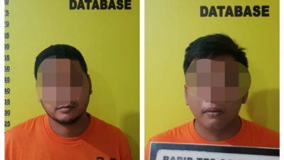 Dua Tersangka Diringkus Personil Sat Reskrim Polres Rohul Dalam Kasus Tindak Pidana Penyalahgunaan BBM
