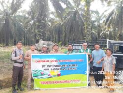Rutinitas Setiap Tahun, PT.IIS Bagikan 2 Ekor Sapi Di Wilayah Operasional Nya