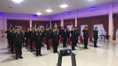 Polres Kuansing Ikuti Upacara Peringatan Hari Lahir Pancasila 2023 Secara Virtual