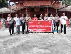 Sambut Hari Bhayangkara Ke 77 Tahun, Polsek Tualang Gelar Bakti Sosial Dan Religi