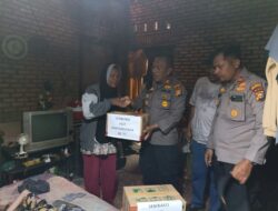 Kapolsek Bukit raya berbagi sembako peringati hari Bhayangkara ke – 77