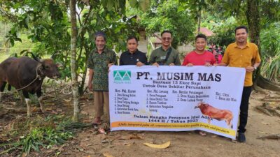 Rutinitas Setiap Tahunnya, PT.Musim Mas Salurkan Bantuan Qurban Diwilayah Operasional Nya