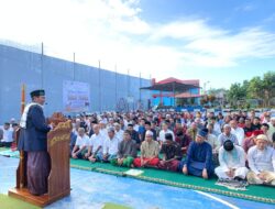 Lapas Narkotika Kelas IIA KANWIL KEMENKUMHAM SUMUT Laksanakan Sholat Eid Idul Adha