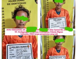 Polres Dumai Amankan DPO Tindak Pidana Perdagangan Orang Bersama Empat Orang Calon Pekerja Migran Indonesia Ilegal