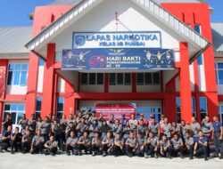 Berkolaborasi dengan Damkar Kota Pekanbaru, Lapas Narkotika Rumbai Gelar FMD bagi Petugas