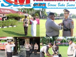 Pesan AKBP Jibrael Saat Memimpin Langsung Upacara Pelantikan Wakapolres Tulang Bawang