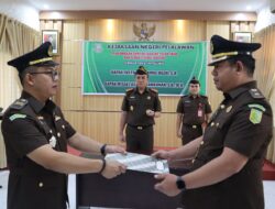 Serah Terima Jabatan Kasi Intelejen Kejari Pelalawan