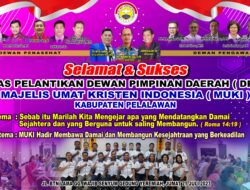 Periode 2023 -2028, Majelis Umat Kristen Indonesia (MUKI) DPD Kabupaten Pelalawan Sukses Dilantik