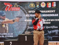 Tutup secara resmi Turnament Kejuaraan menembak 2023, ini harapannya Kapolres Pelalawan