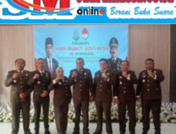 Kejari Tulang bawang Devi Freddy muskitta SH.MH. melaksanakan puncak hari Bhakti Adhyaksa