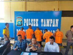 Lima Pelaku Sindikat Curanmor R2 dikota Pekanbaru empat diantaranya Dilakukan Tembakan Terukur Saat Berusaha Kabur