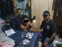 Polsek Kuantan Mudik Dibackup Satres Narkoba Polres Kuansing Ciduk Dua Pria Dengan Kasus Sabu BB 59,42 Gram