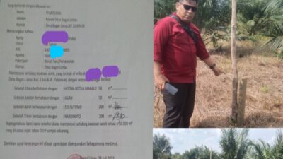 Surat Keterangan Desa Terbit di Lahan TNTN, Ini Kata Sayarifudin Kades Bagan Limau