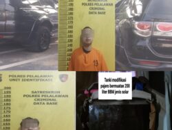 Sat Reskrim Polres Pelalawan Amankan 2 unit Mobil Mitsubishi Pajero Sport dan Toyota Fortuner yang Diduga Membawa Solar Ilegal